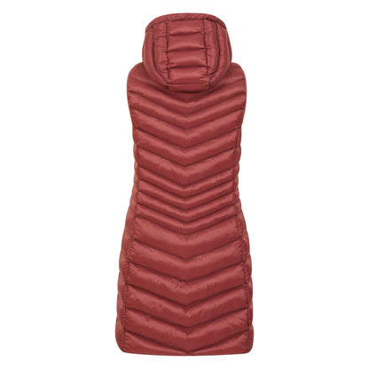 Rust - Side - Mountain Warehouse Womens-Ladies Florence Padded Long Gilet