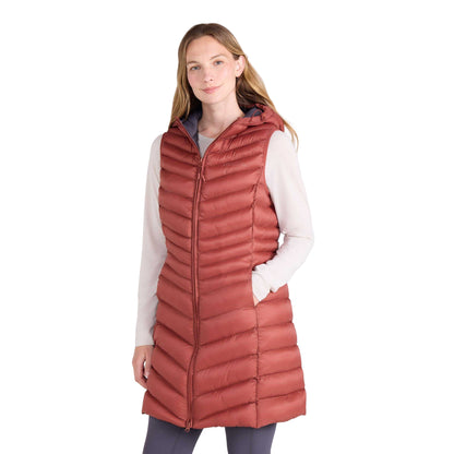 Rust - Pack Shot - Mountain Warehouse Womens-Ladies Florence Padded Long Gilet