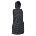 Black - Side - Mountain Warehouse Womens-Ladies Florence Padded Long Gilet