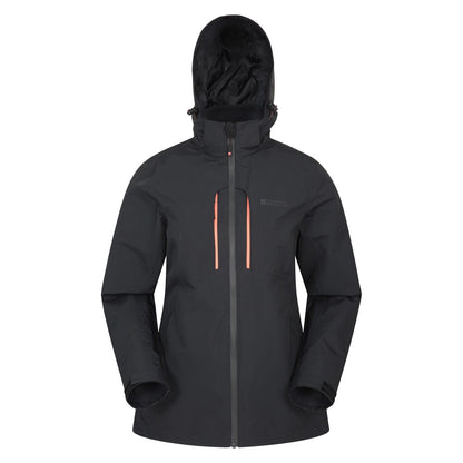 Black - Front - Mountain Warehouse Womens-Ladies Extreme Rainforest Waterproof Jacket