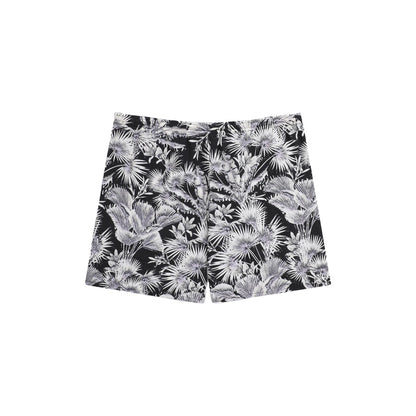 Monochrome - Back - Animal Womens-Ladies Reeva Leaves Recycled Swim Shorts