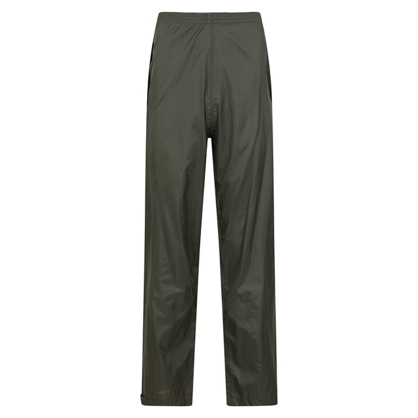 Khaki Green - Front - Mountain Warehouse Mens Pakka Waterproof Over Trousers