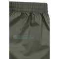 Khaki Green - Pack Shot - Mountain Warehouse Mens Pakka Waterproof Over Trousers