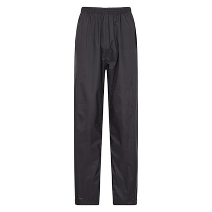 Black - Front - Mountain Warehouse Mens Pakka Waterproof Over Trousers