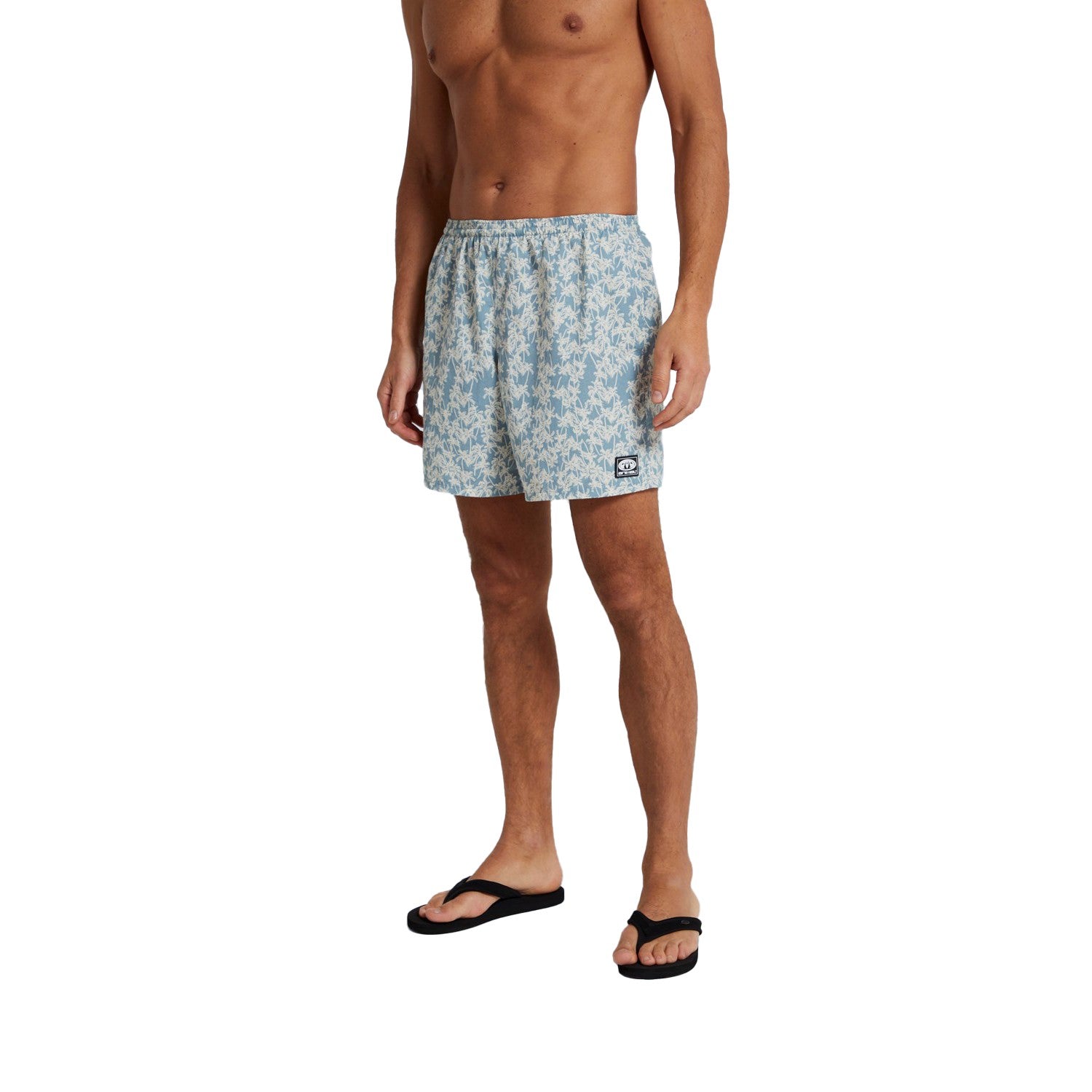 Green - Side - Animal Mens Reeva Flowers Recycled Swim Shorts