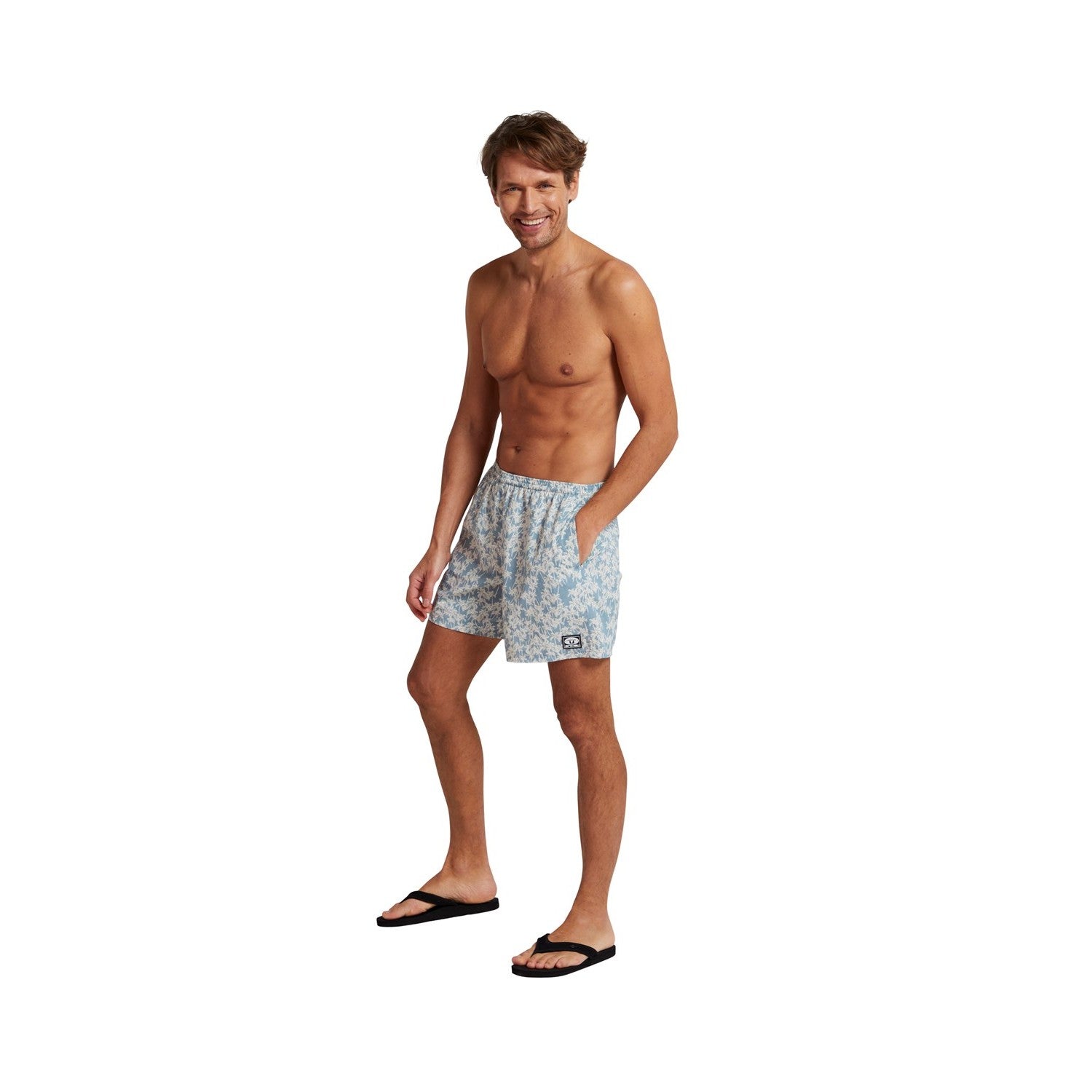 Green - Lifestyle - Animal Mens Reeva Flowers Recycled Swim Shorts