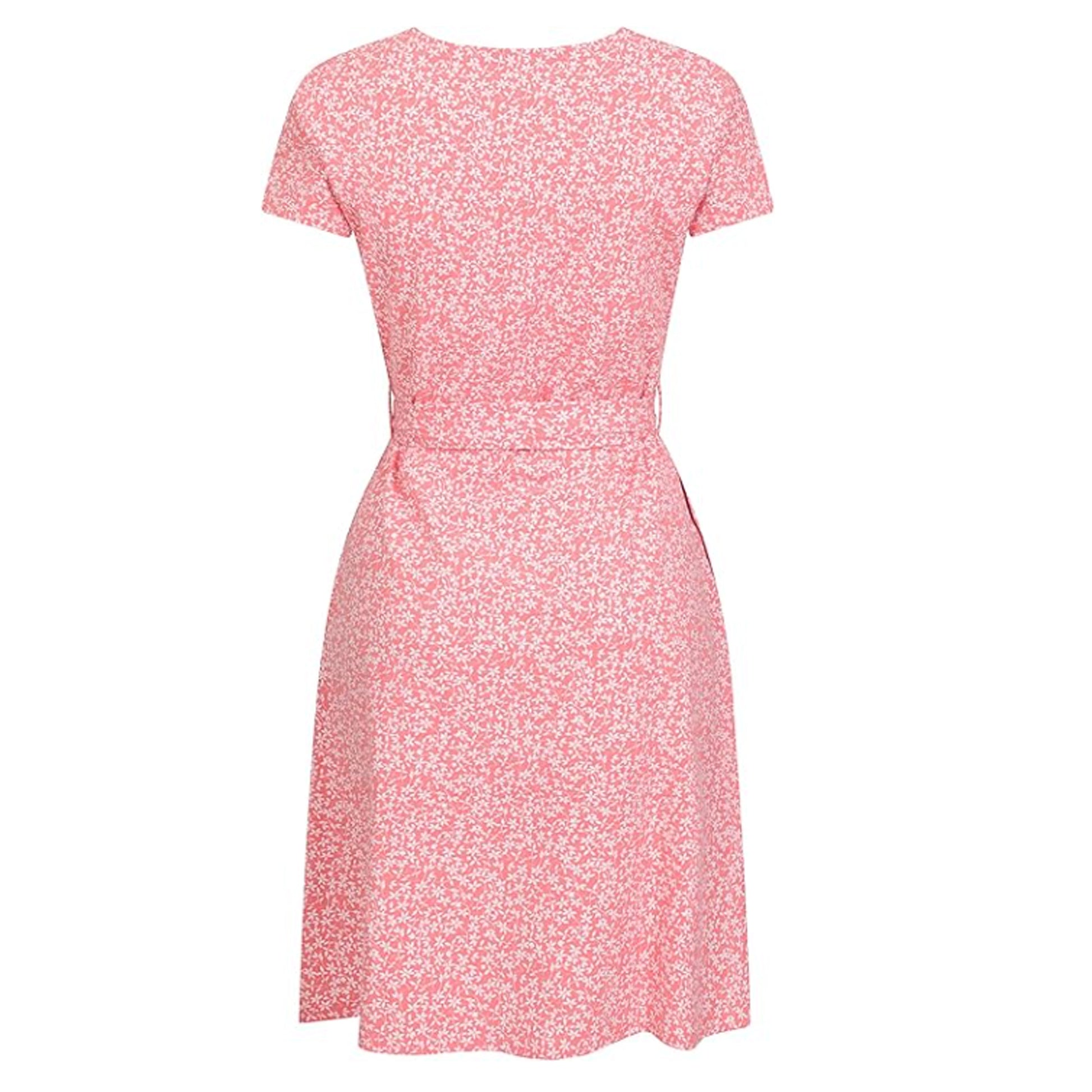 Coral - Back - Mountain Warehouse Womens-Ladies Santorini Patterned Jersey UV Protection Dress