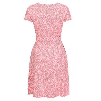 Coral - Back - Mountain Warehouse Womens-Ladies Santorini Patterned Jersey UV Protection Dress