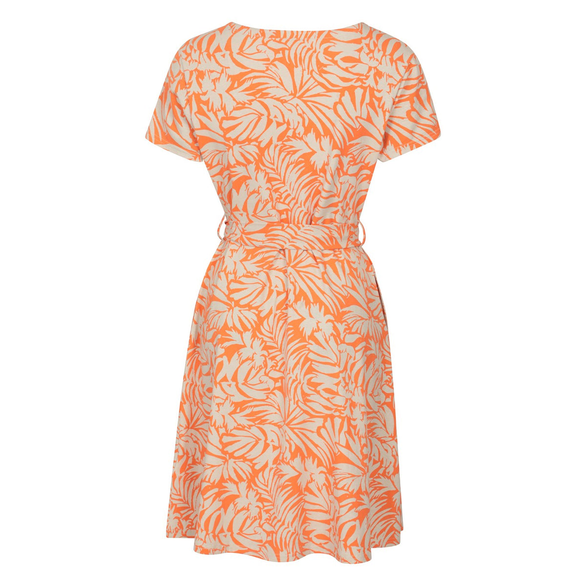Orange - Back - Mountain Warehouse Womens-Ladies Santorini Patterned Jersey UV Protection Dress
