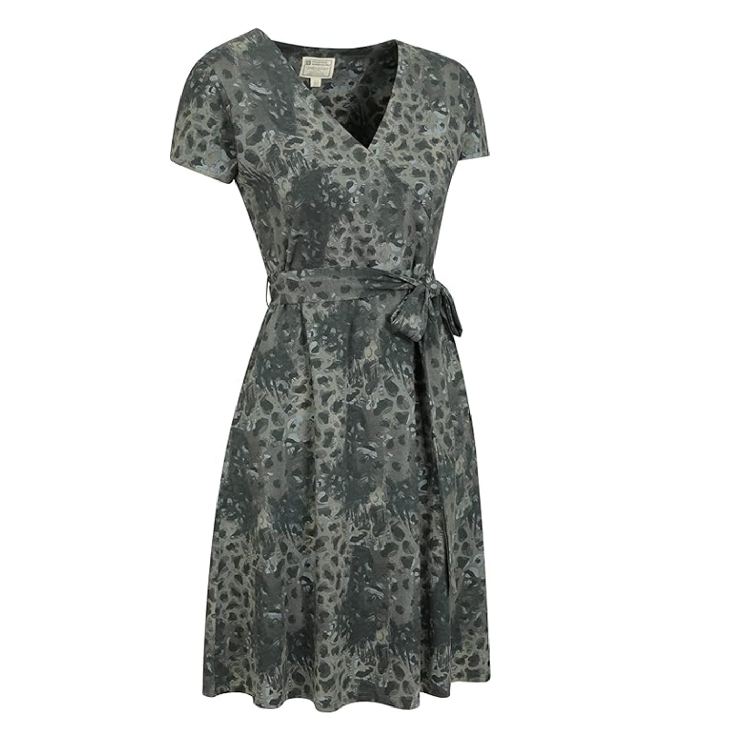 Light Khaki - Front - Mountain Warehouse Womens-Ladies Santorini Patterned Jersey UV Protection Dress