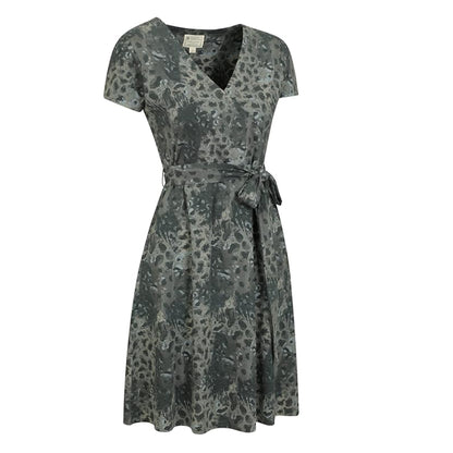 Light Khaki - Front - Mountain Warehouse Womens-Ladies Santorini Patterned Jersey UV Protection Dress