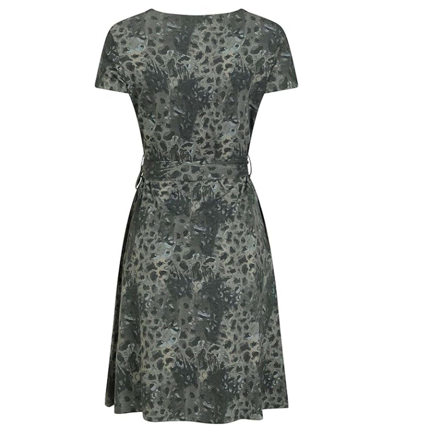 Light Khaki - Back - Mountain Warehouse Womens-Ladies Santorini Patterned Jersey UV Protection Dress