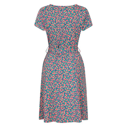 Coral - Back - Mountain Warehouse Womens-Ladies Santorini Patterned Jersey UV Protection Dress