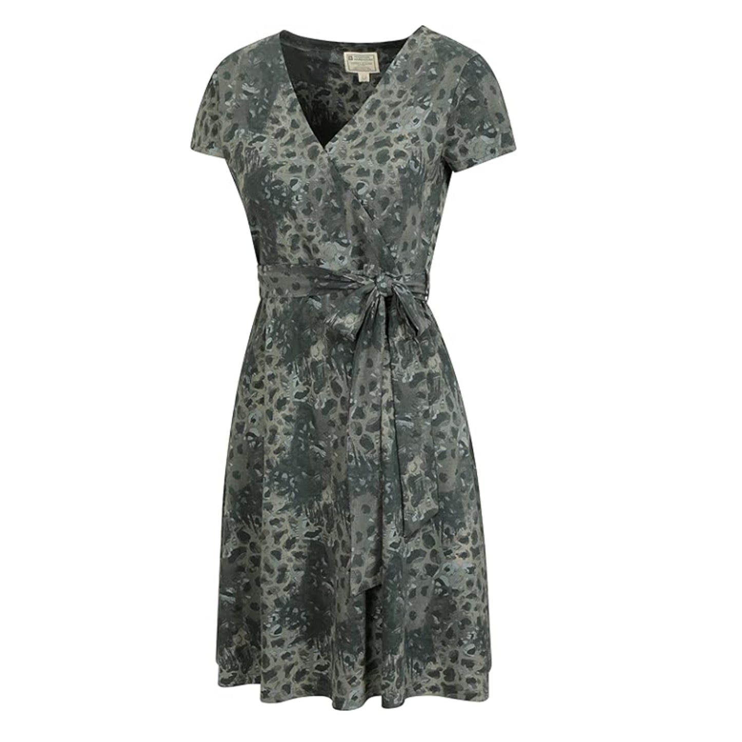 Light Khaki - Side - Mountain Warehouse Womens-Ladies Santorini Patterned Jersey UV Protection Dress