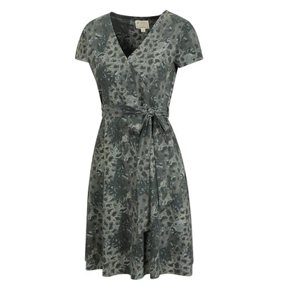 Light Khaki - Side - Mountain Warehouse Womens-Ladies Santorini Patterned Jersey UV Protection Dress