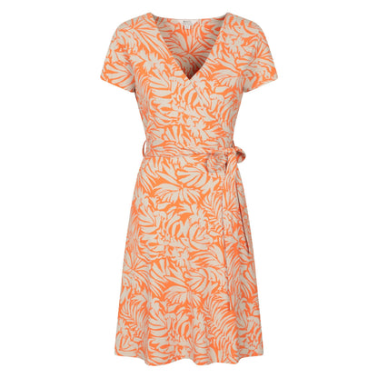 Orange - Front - Mountain Warehouse Womens-Ladies Santorini Patterned Jersey UV Protection Dress