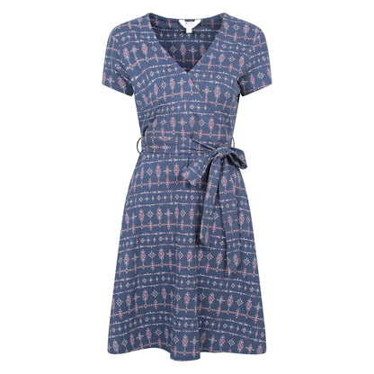 Indigo - Front - Mountain Warehouse Womens-Ladies Santorini Patterned Jersey UV Protection Dress