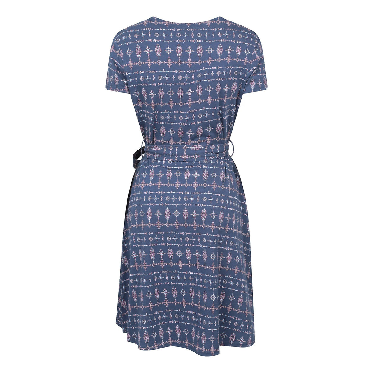 Indigo - Back - Mountain Warehouse Womens-Ladies Santorini Patterned Jersey UV Protection Dress