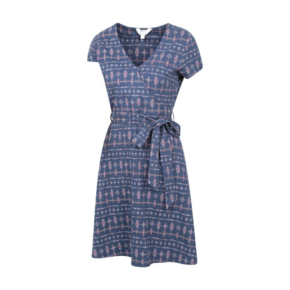 Indigo - Lifestyle - Mountain Warehouse Womens-Ladies Santorini Patterned Jersey UV Protection Dress