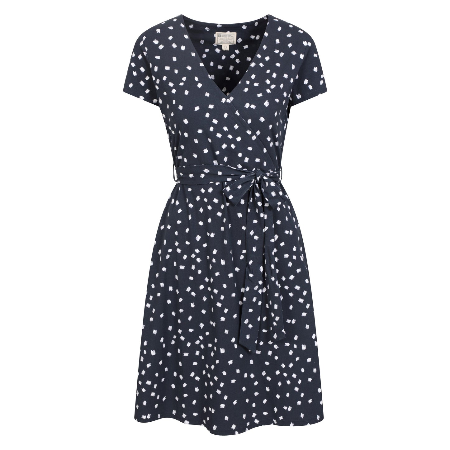 Navy - Front - Mountain Warehouse Womens-Ladies Santorini Patterned Jersey UV Protection Dress
