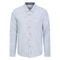 Denim - Front - Mountain Warehouse Mens Coconut Textured Long-Sleeved Shirt