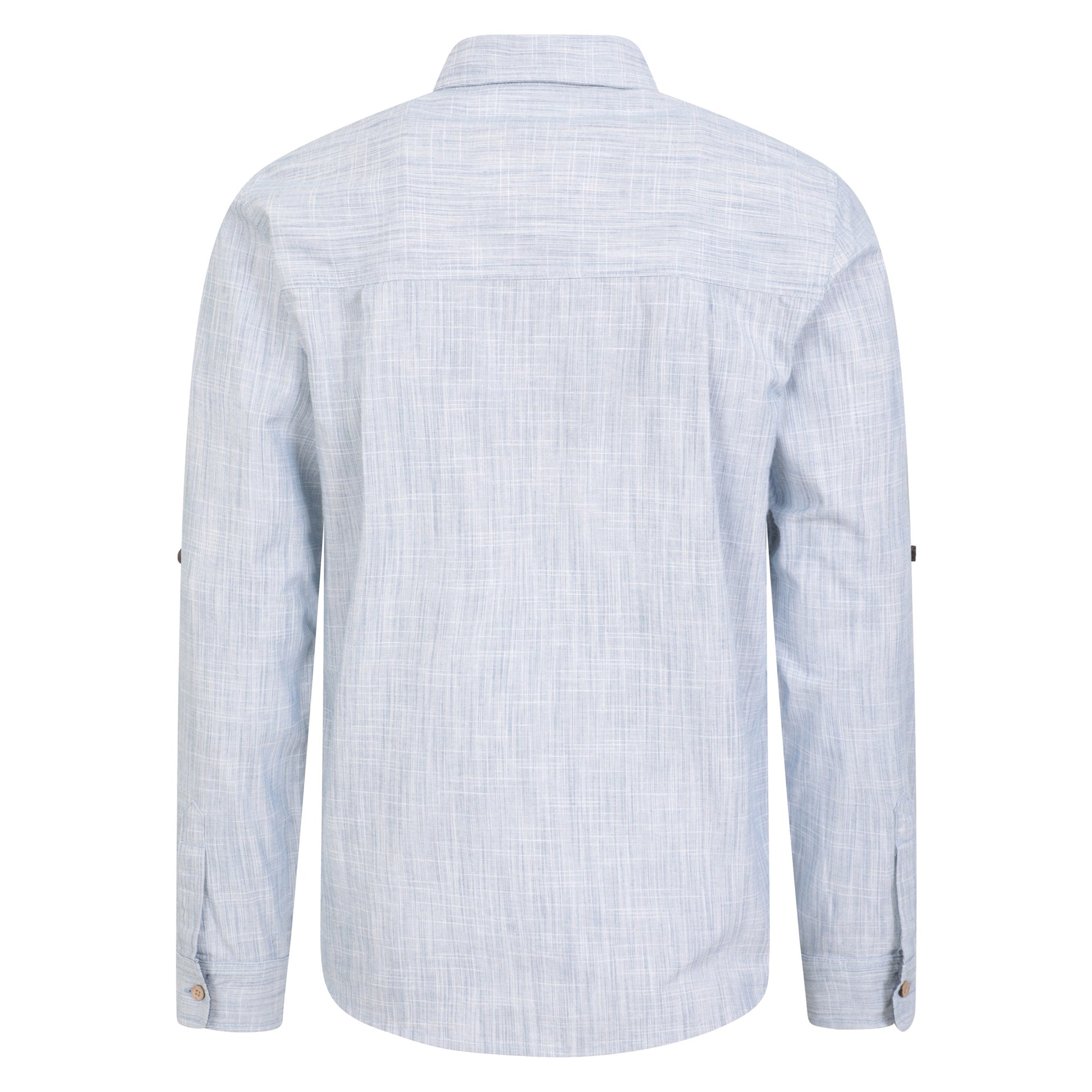 Denim - Back - Mountain Warehouse Mens Coconut Textured Long-Sleeved Shirt