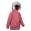 Pink - Side - Mountain Warehouse Childrens-Kids Ranger Logo Water Resistant Jacket