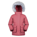 Pink - Front - Mountain Warehouse Childrens-Kids Ranger Logo Water Resistant Jacket