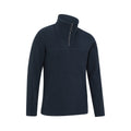 Blue - Back - Mountain Warehouse Mens Cedar Half Zip Fleece Top