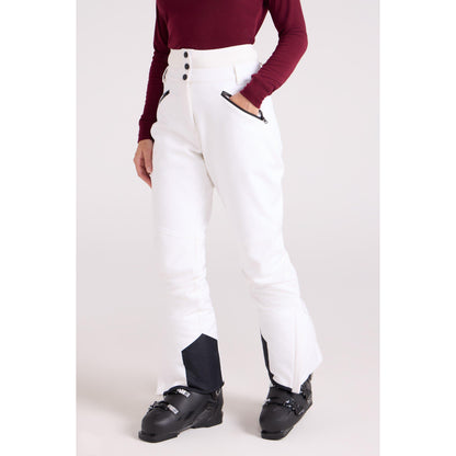 White - Front - Mountain Warehouse Womens-Ladies Avalanche RECCO High Waist Ski Trousers