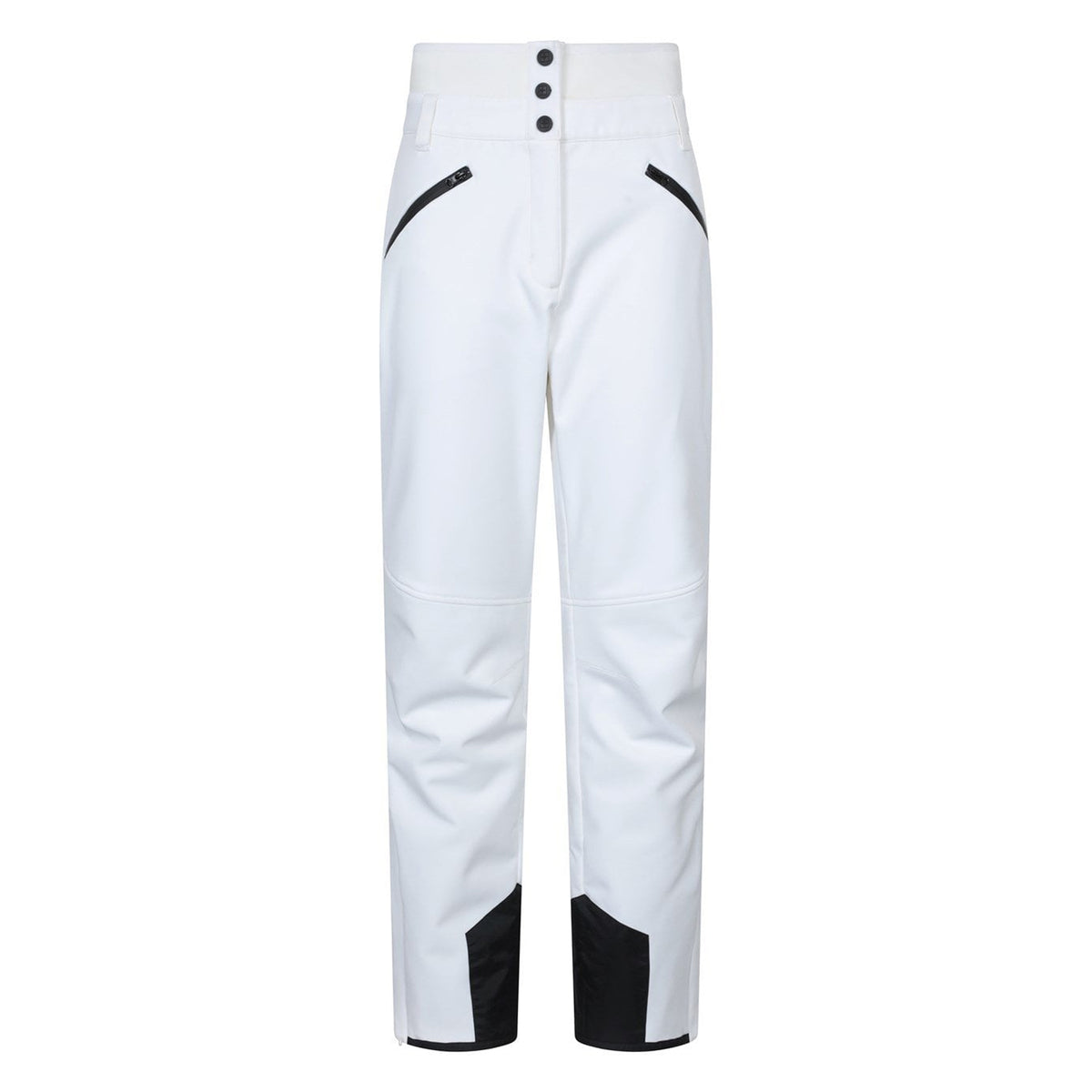 White - Front - Mountain Warehouse Womens-Ladies Avalanche RECCO High Waist Ski Trousers