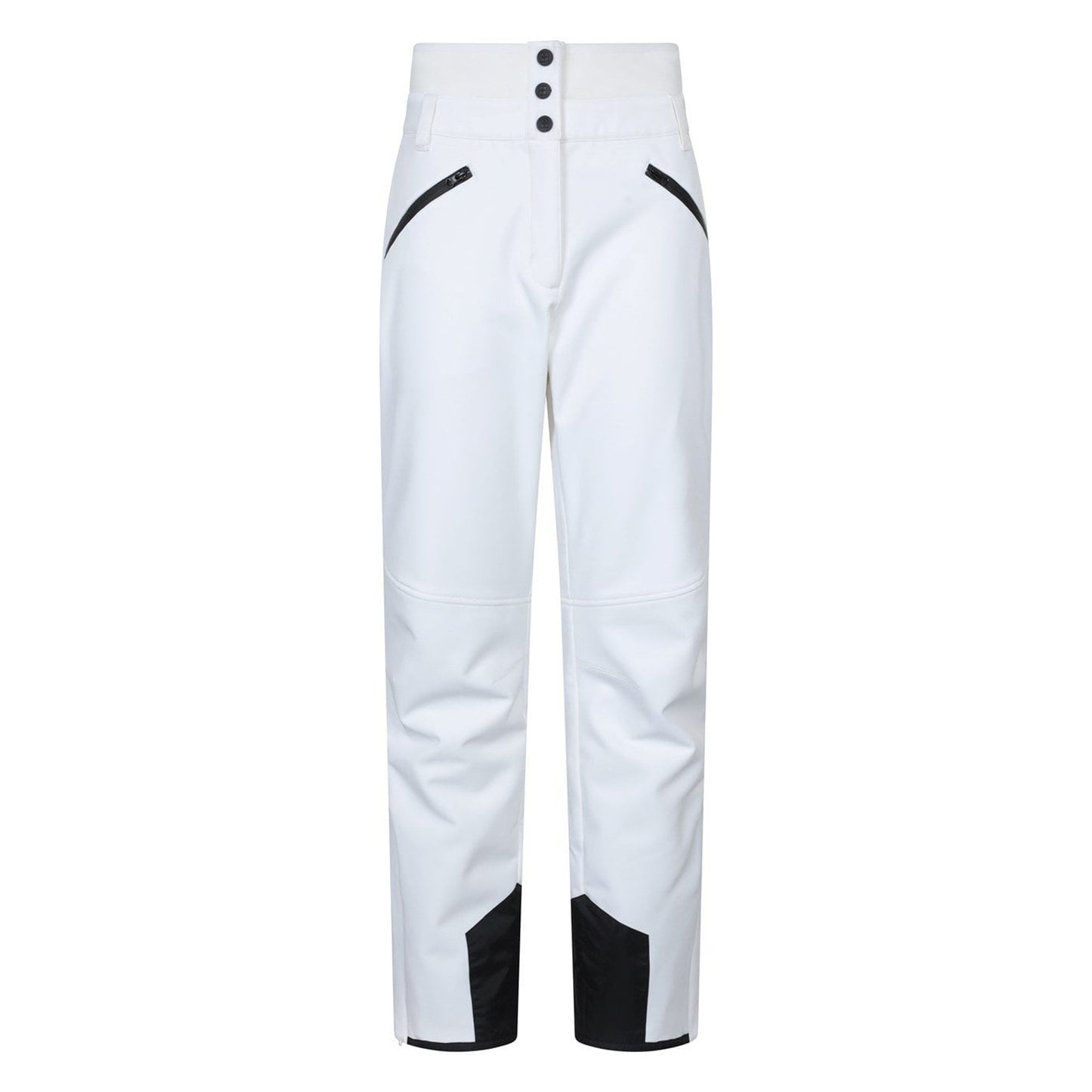 White - Front - Mountain Warehouse Womens-Ladies Avalanche RECCO High Waist Ski Trousers
