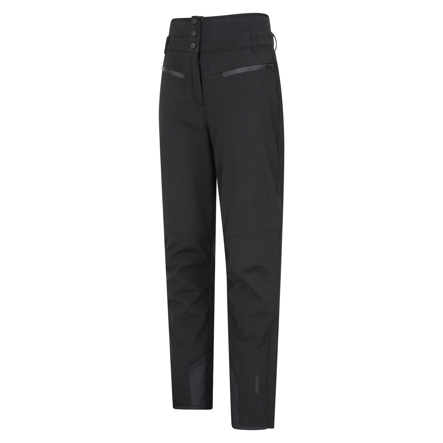 Black - Lifestyle - Mountain Warehouse Womens-Ladies Avalanche RECCO High Waist Ski Trousers
