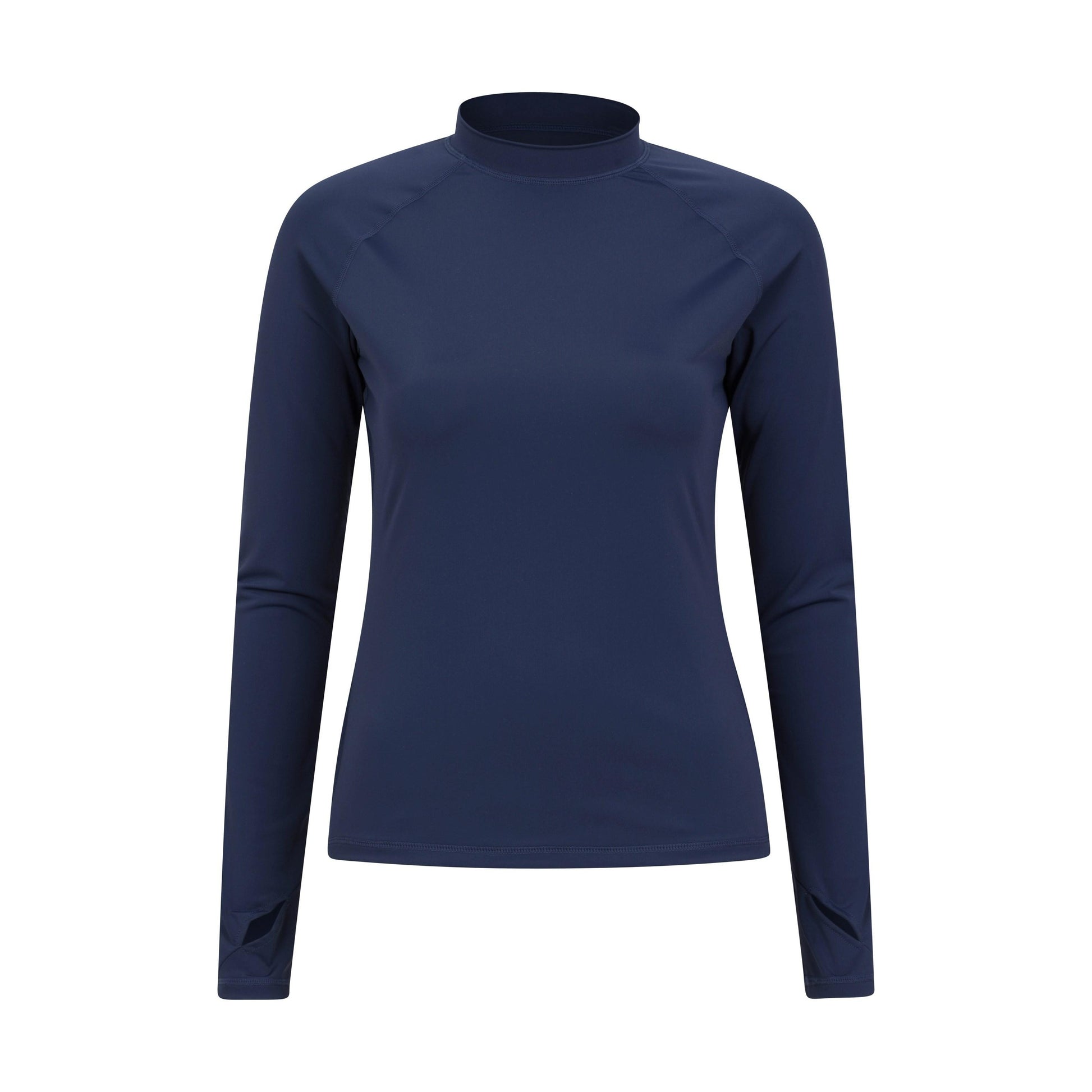 Dark Blue - Front - Mountain Warehouse Womens-Ladies Long-Sleeved Rash Guard