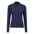 Navy - Front - Mountain Warehouse Womens-Ladies Long-Sleeved Rash Guard