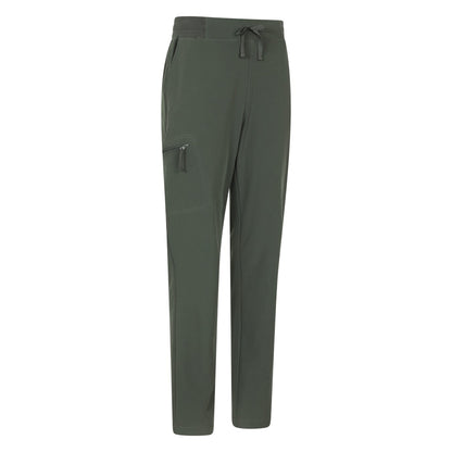 Khaki Green - Side - Mountain Warehouse Womens-Ladies Adventure Water Resistant Hiking Trousers