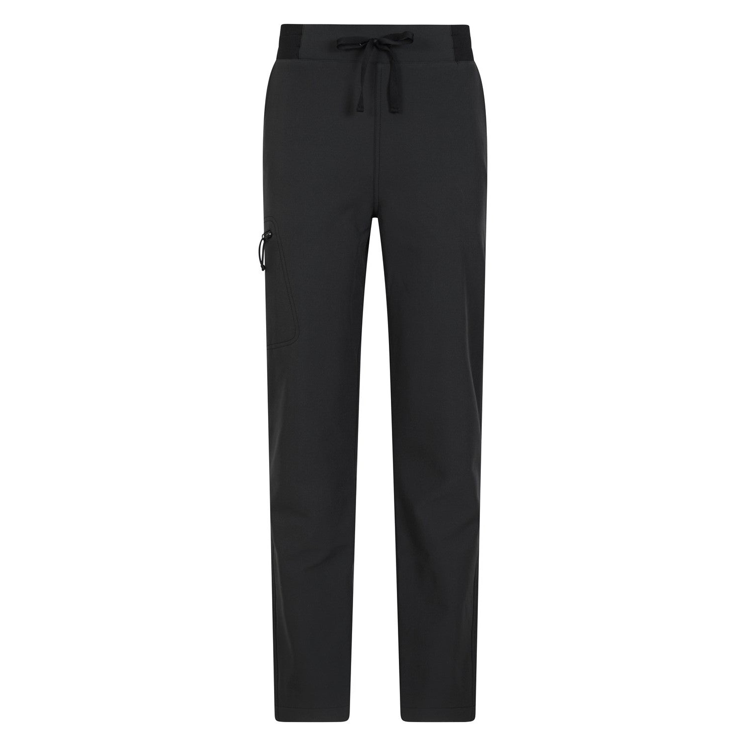 Black - Front - Mountain Warehouse Womens-Ladies Adventure Water Resistant Hiking Trousers