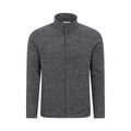 Dark Grey - Front - Mountain Warehouse Mens Snowdon II Full Zip Fleece Jacket