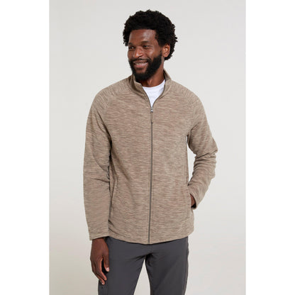 Light Brown - Front - Mountain Warehouse Mens Snowdon II Full Zip Fleece Jacket