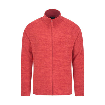 Dark Red - Front - Mountain Warehouse Mens Snowdon II Full Zip Fleece Jacket