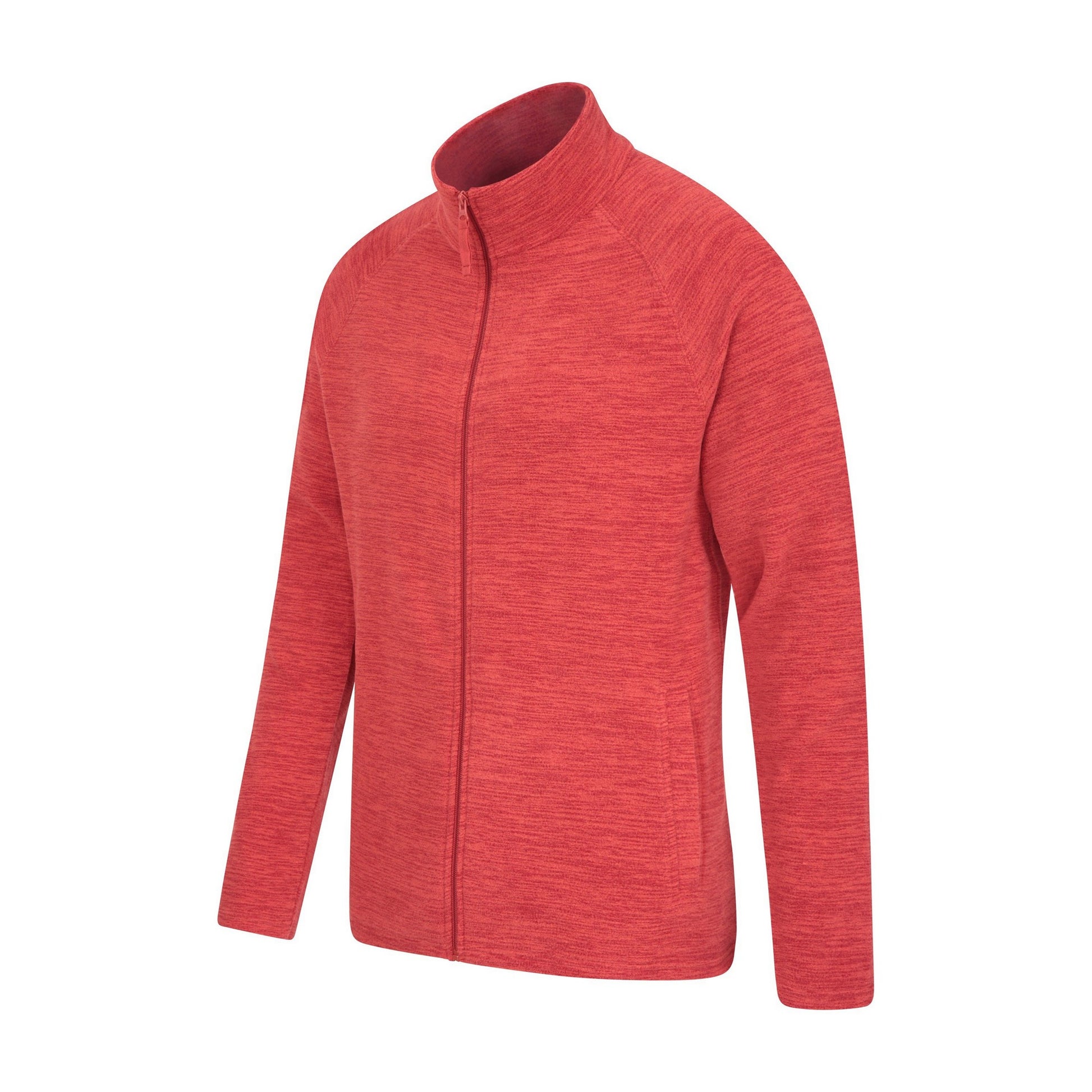Dark Red - Side - Mountain Warehouse Mens Snowdon II Full Zip Fleece Jacket