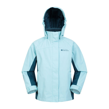 Turquoise - Front - Mountain Warehouse Childrens-Kids Shelly Waterproof Jacket