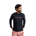 Black - Side - Animal Mens Sonny Logo Rash Guard