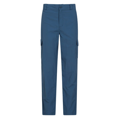 Blue - Front - Mountain Warehouse Mens Explore Trousers