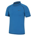 Blue - Side - Mountain Warehouse Mens UV Protection Rash Guard