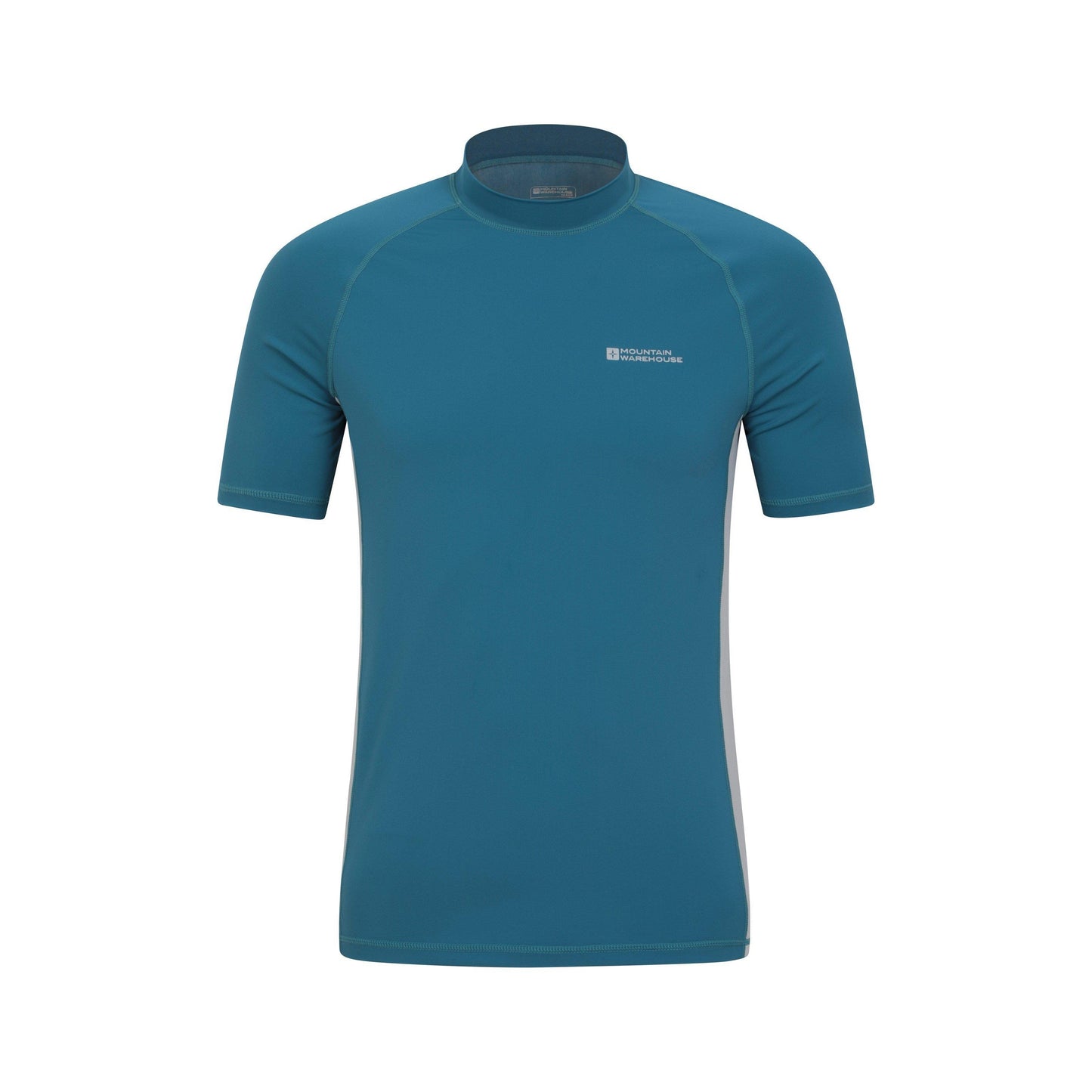 Petrol - Front - Mountain Warehouse Mens UV Protection Rash Guard