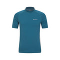 Petrol - Front - Mountain Warehouse Mens UV Protection Rash Guard