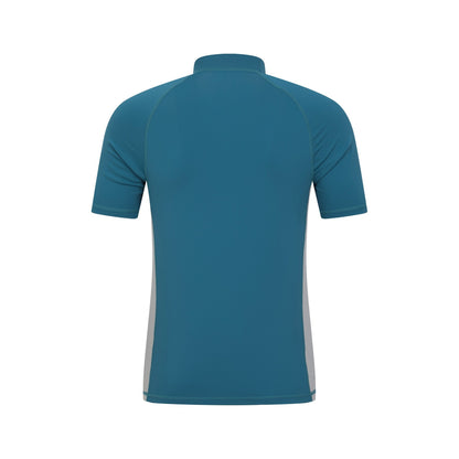 Petrol - Back - Mountain Warehouse Mens UV Protection Rash Guard