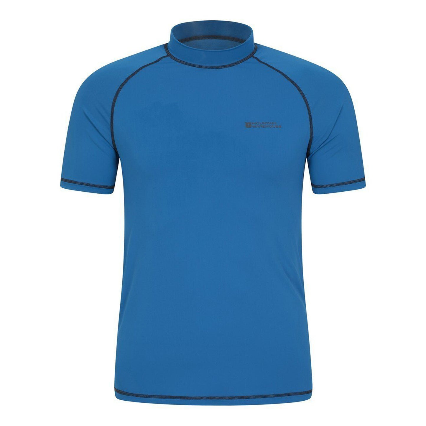 Blue - Front - Mountain Warehouse Mens UV Protection Rash Guard