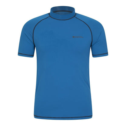 Blue - Front - Mountain Warehouse Mens UV Protection Rash Guard